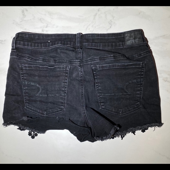 American Eagel Laced Jean Shorts - Picture 2 of 3